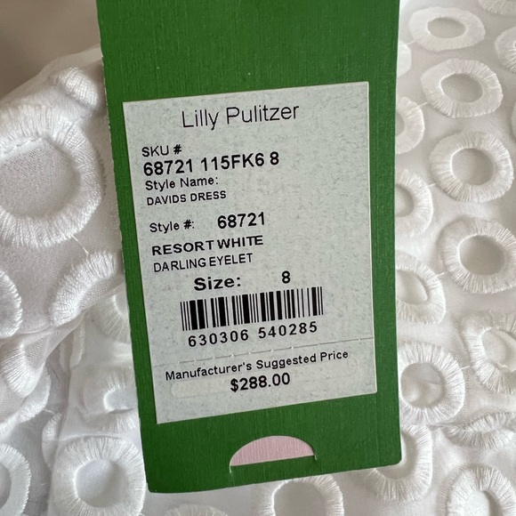 NWT Lilly Pulitzer size 8 one shoulder dress dress. - Picture 4 of 5